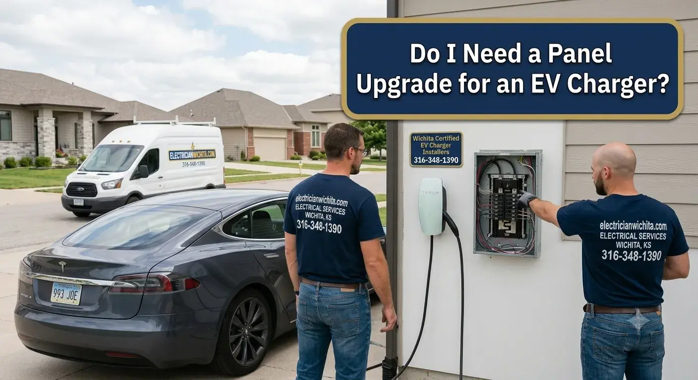 Featured image for: Do You Need a Panel Upgrade for an EV Charger in Wichita? (Probably Not)